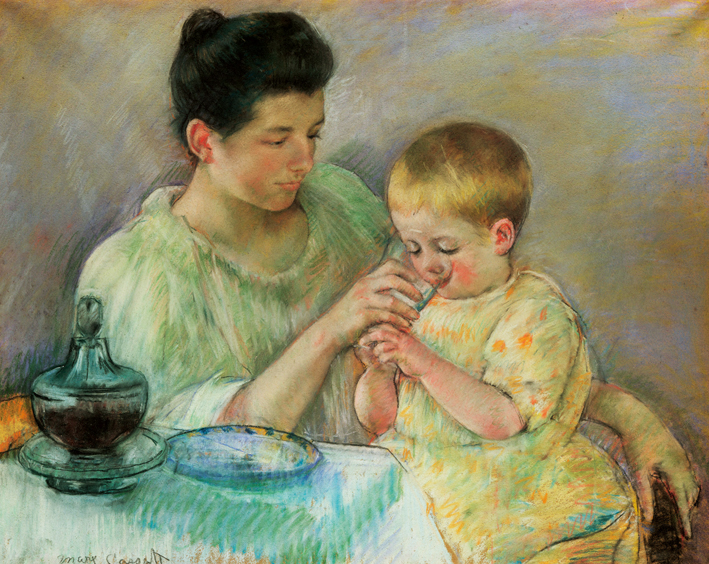  玛丽·卡萨特 Mary Cassatt —— 母亲与孩子 (4)